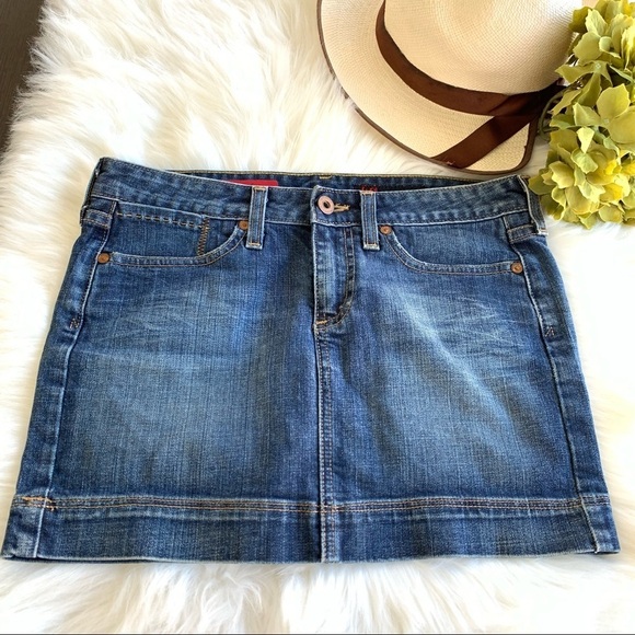 AG Adriano Goldschmied the Elicit Denim Mini Skirt Size 26 R - Picture 1 of 8